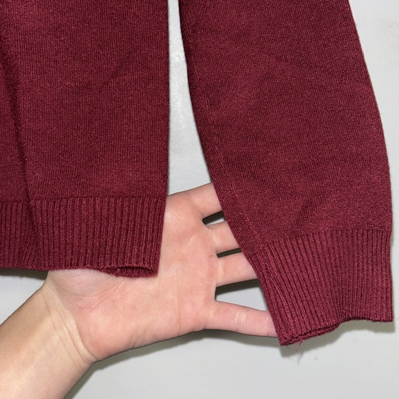 EVELIN Maroon Button Up Sweater - Picture 8 of 9